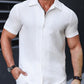 Manfinity Homme Men's Solid Color Short Sleeve Shirt