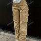 Solid Flap Pocket Cargo Pants