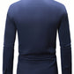 Manfinity Mode Men's Solid Color Long Sleeve Shirt With Embroidered Cuffs