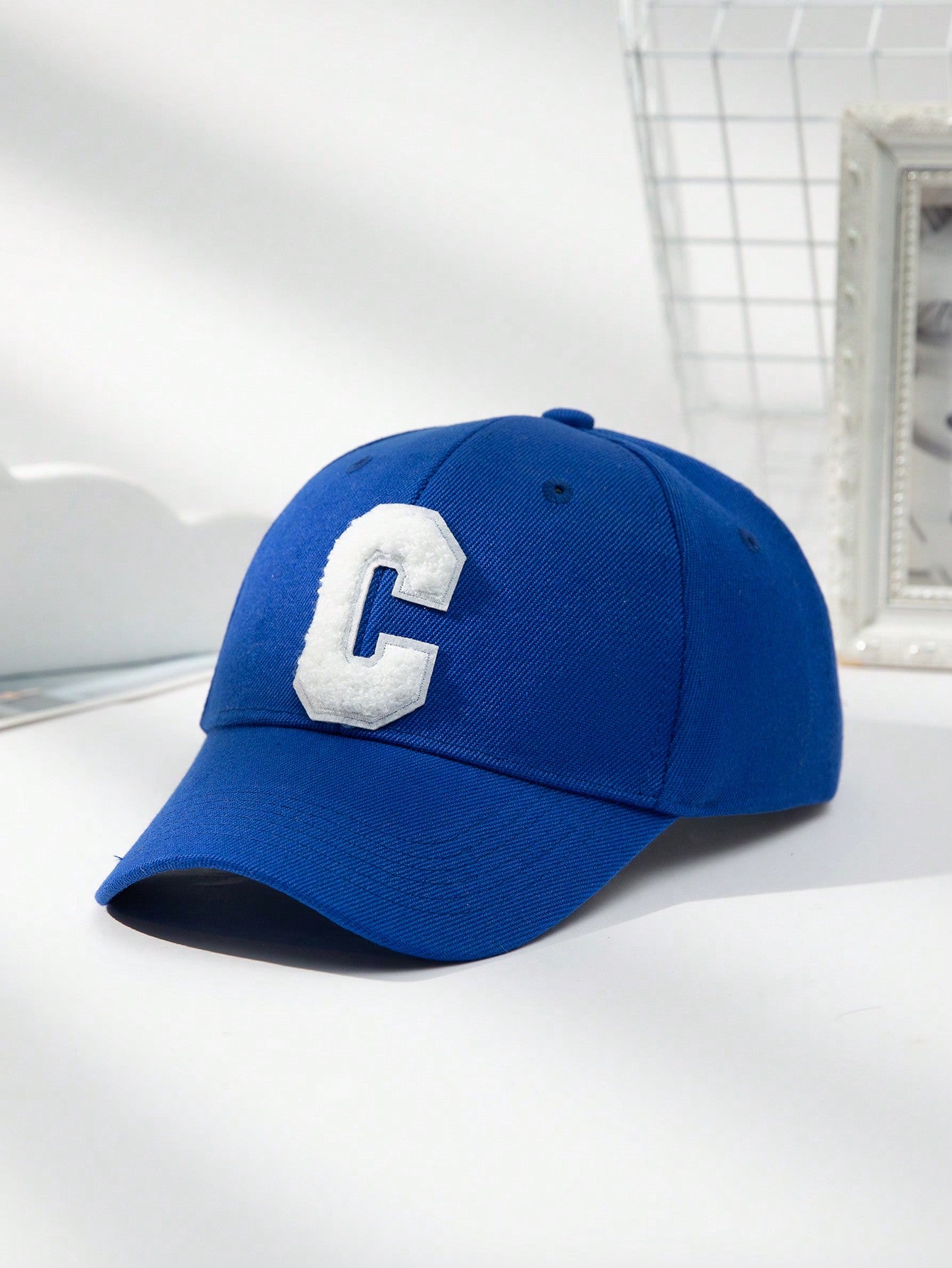 1pc Unisex Adjustable Head Circumference C Letter Baseball Cap For Outdoor Casual Sports Street