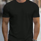 Manfinity Homme Men's Solid Color Round Neck Short Sleeve T-Shirt