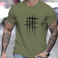 Men's Casual Regular Fit Short Sleeve Personality Printed T-Shirt, Summer