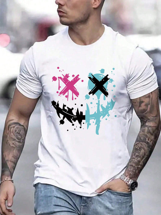 Manfinity Homme Men's Emotive Printed Round Neck T-Shirt