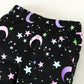 2pcs/Set Young Girl Casual Unicorn Printed Round Neck Short Sleeve T-Shirt And Fluorescent Star