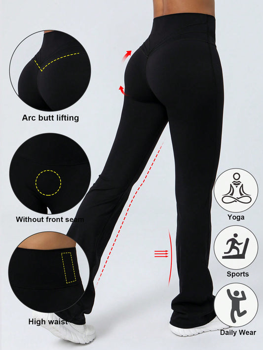 Women's Tight-Fitting Dancing Flared Yoga Sports Pants