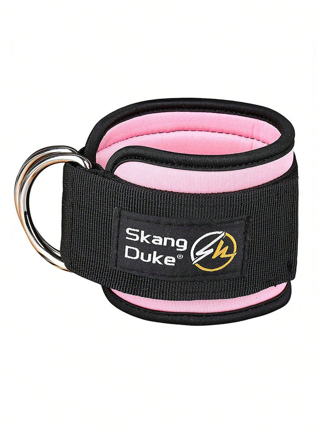 1pc Pink Leg Strength Training Clip Fitness Foot Ring Ankle Strap Elastic Resistance Band Pull Rope Accessory