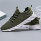 Men's Lace Up Flat Shoes Mesh Breathable Sports Shoes Training Tennis Shoes Walking Sneakers Breathable Casual Shoes Fashion Shoes For Men Green