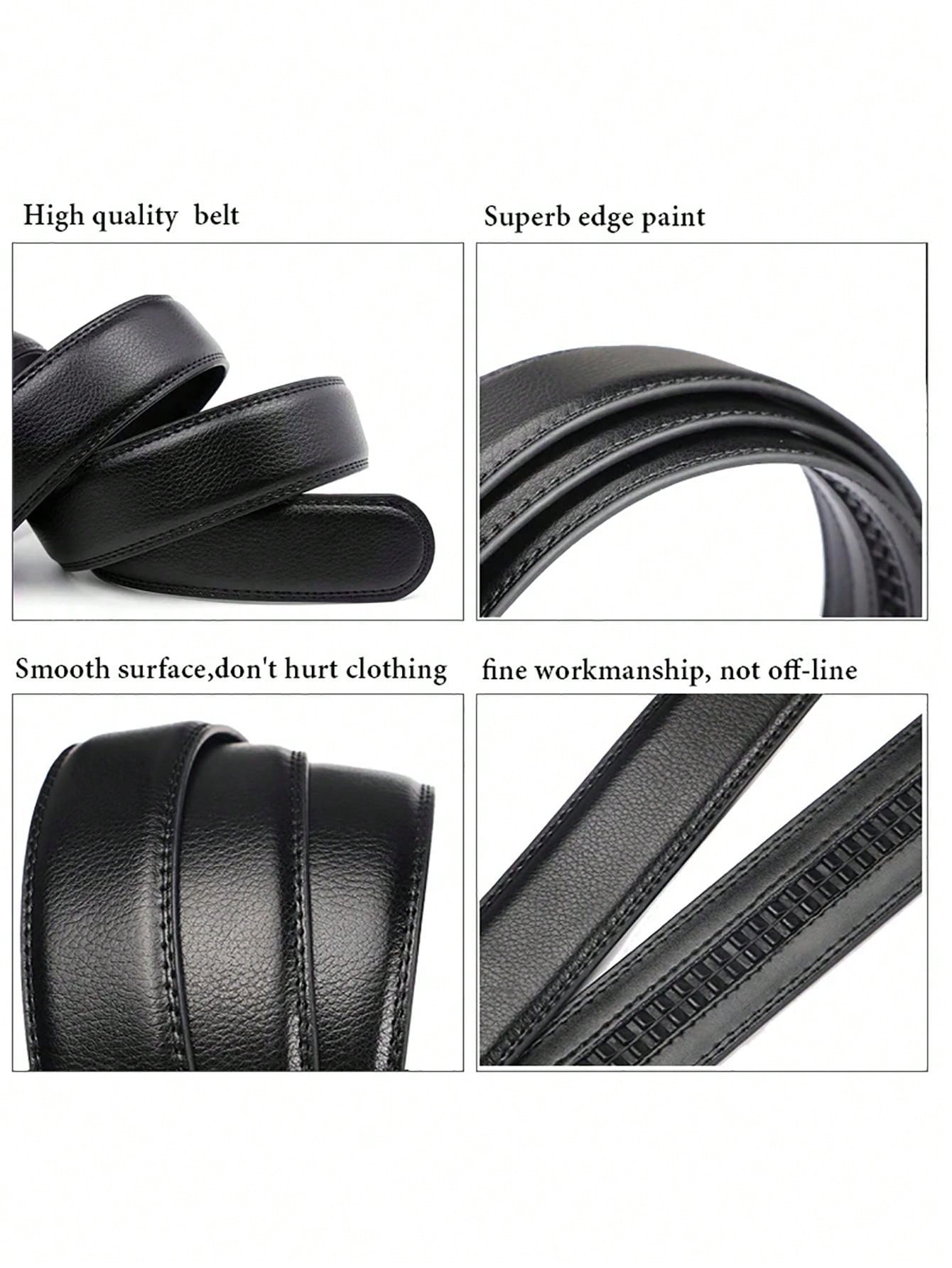 Men Black Automatic Buckle Belt Casual And Fashion Belts For Business Ocasion Men's Waistband Work