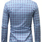 Manfinity Homme Men's Plaid Graphic Vintage Long Sleeve Collar Shirt, For Dad And Me, Work, Daddy