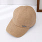 1pc Unisex Breathable Baseball Cap With Alloy Accessories And Straw Weaving, Suitable For Daily Wear Casual Winter Fall