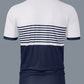 Manfinity Homme Men's Color Block Striped Polo Shirt