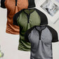 3pcs/Set Men's Summer Fashion Brand Printed Color Blocking Raglan Short Sleeve T-Shirt