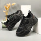 Women's Thick-Soled Sports Shoes Lace-Up Fitness, Running, Walking Sneakers