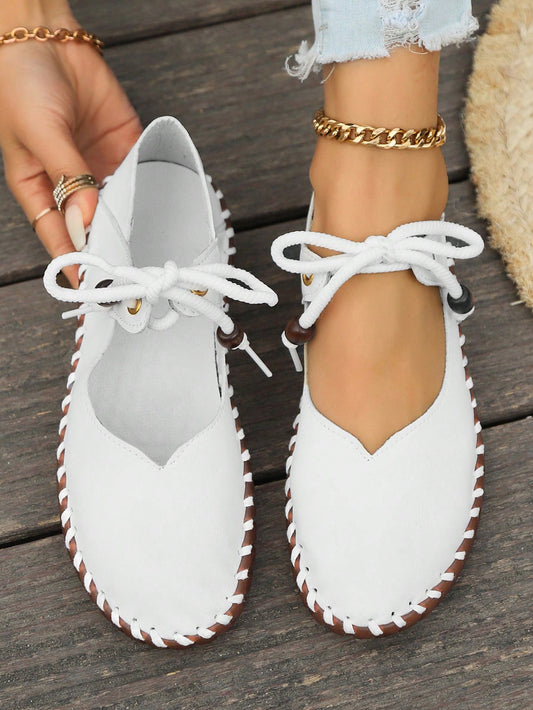 Comfortable Casual Flat Shoes Women 2025 New Soft Genuine Leather Rubber Sole Loafers Spring Autumn Slip-On Anti-Slip Sneakers