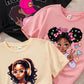 Multipack Casual Simple Cartoon Pattern T-Shirts For Tween Girls, Suitable For Summer