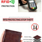 Men's Genuine Leather RFID Blocking Wallet Vintage Bifold Short Multifunction ID Credit Card Holder With 2 ID Wallets Gifts For Him