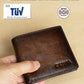 Men's Genuine Leather RFID Blocking Wallet Vintage Bifold Short Multifunction ID Credit Card Holder With 2 ID Wallets Gifts For Him