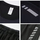 Men Quick-Drying Gradient Short Sleeve Loose Fitness Running Sport T-Shirt For Summer