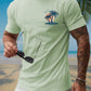 Manfinity RSRT Men's Coconut Tree Printed Short Sleeve T-Shirt