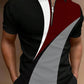 Manfinity Homme Men's Half-Zip Polo Shirt With Color Block Design