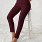 PETITE Solid Color Tapered Spring Women Pants