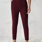 PETITE Solid Color Tapered Spring Women Pants