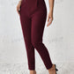 PETITE Solid Color Tapered Spring Women Pants