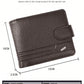 1pc Gift Men'S Business Men'S Retro Short Wallet Solid Loose Leaf Coin Bag Small Wallet Large Capacity File Bag Card Wallet For Men