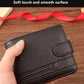 1pc Gift Men'S Business Men'S Retro Short Wallet Solid Loose Leaf Coin Bag Small Wallet Large Capacity File Bag Card Wallet For Men