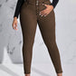 Lady Women's Plus Size Slim Fit Jeans With Button And Whisker Design, For Thanksgiving