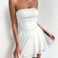 Allurite Women's Strapless Ruched Dress