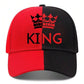 1pc Unisex King Letter Printed Adjustable Baseball Cap, Street Style Sun Hat