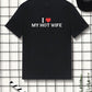 Men Letter Graphic Tee