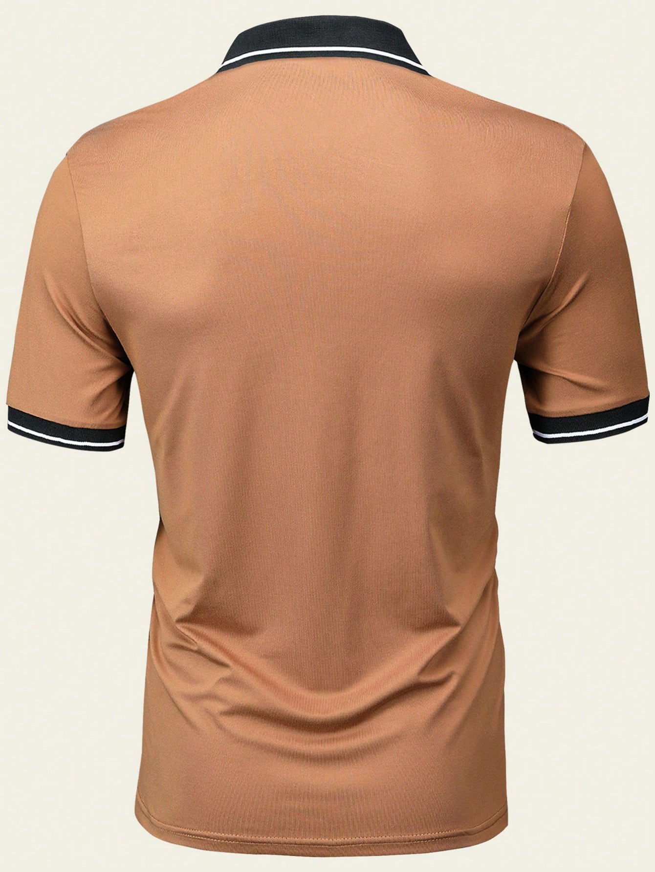 New Men's Short Sleeve Polo Shirt, Summer Color Block Classic Retro Simple Basic Sporty Casual Paul Shirt, Outdoor Wear