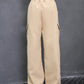 Seasonal Casual Solid Color Cargo Pants For Tween Girls