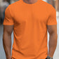 Manfinity Homme Men's Solid Color Round Neck Short Sleeve T-Shirt