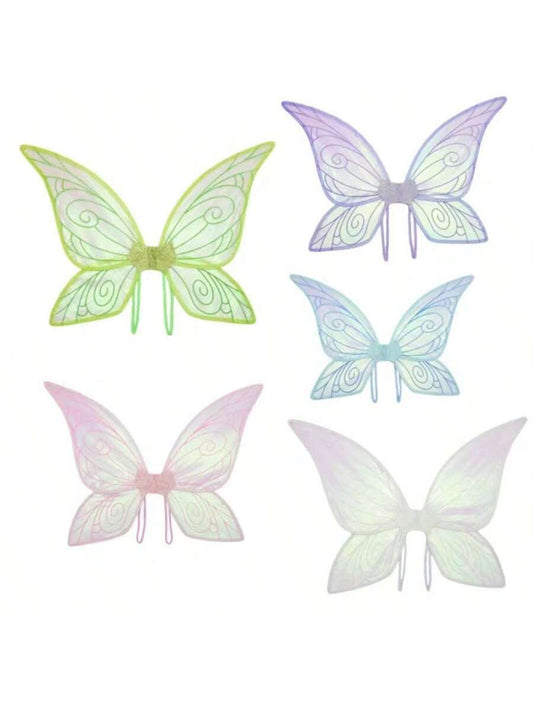 1pc White Pink Green Blue Purple Wings COS Dress Up Holiday Party Costume Ball Performance Props Halloween