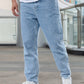 Men's Casual Loose Fit Straight Leg Jeans With Pockets