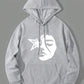 Men's Figure Print Drawstring Hooded Fleece Sweatshirt