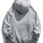 Men's Figure Print Drawstring Hooded Fleece Sweatshirt