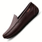 Fashionable Driving Shoes For Men, Stitch Detail Letter Patch Decor Slip-on Loafers