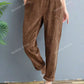 Women Corduroy Straight Leg Pants For Autumn And Winter