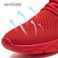 Men Sporty Sneakers Athletic Gym Tennis Shoes Workout Running Casual Shoes Comfortable Footwear Trainers Red