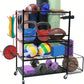 Toy Storage, Sports Equipment Storage Organizer Garage Storage System Ball Storage Mat Rack