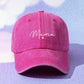 1/2pcs Mom Letter Print Washed Y2K Style Baseball Cap, UV Protection Breathable Unisex Casual Cap