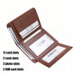 Men's Leather Wallet Minimalist Vertical Short Business 3 Fold Anti-Theft Credit Card Holder Money Bag Wallets Man