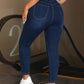 EZwear Plus Size Stylish Cat Whisker Skinny Jeans For Daily Outfit