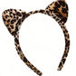 1pc Women's Simple And Elegant Leopard Print Cat Ear Headband For Daily Use And Commuting Halloween