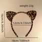 1pc Women's Simple And Elegant Leopard Print Cat Ear Headband For Daily Use And Commuting Halloween