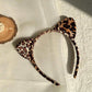 1pc Women's Simple And Elegant Leopard Print Cat Ear Headband For Daily Use And Commuting Halloween